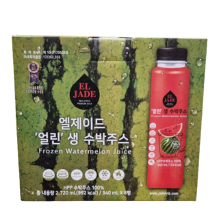[코스트코] 엘제이드 얼린 생 수박주스 8입 아이스박스포장, 8개, 2.72L