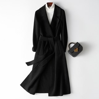 여성 코트 양면 캐시미어 가을 겨울 오버핏 빅사이즈 S/2XL