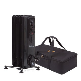 전기 라지에이터 캠핑용 500W 전기 욕실 가정용 방수 화장실 라디에이터 동파방지 방열기, 블랙 캠핑용 라디에이터+전용가방 5핀 500W