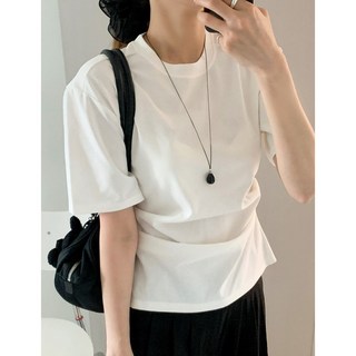 [클란다] 실버925 블랙 물방울 롱 목걸이 70cm 실버 롱목걸이