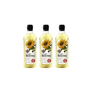 백설 해바라기씨유 900ml x 3개