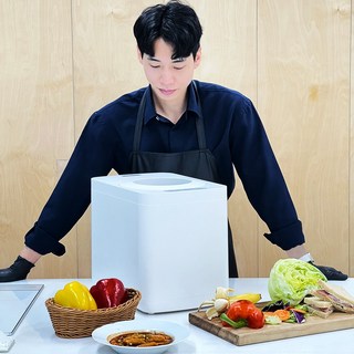 리빙업 음식물 처리기 분쇄기 가정용 건조분쇄 대용량 4L 디지털, 화이트