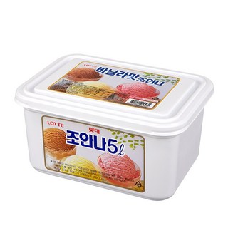 [본사직영]롯데제과 조안나 바닐라 5L X 2개 아이스크림