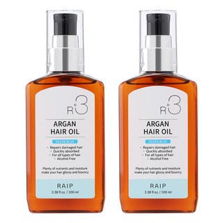 라입 R3 아르간오일 오션블루 헤어에센스, 100ml, 2개