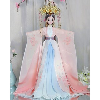 구체관절인형30cm 고전풍 드레스 풀세트 고대공주 사람인형, 피치공주, 1개, 30cm