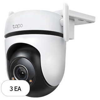 타포 4MP 고화질 회전형 듀얼 안테나 WiFi CCTV 실외용 유선, Tapo C520WS, 3개