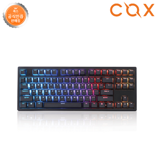 COX 콕스 엔데버 텐키리스 RGB PBT 방수 유선 텐키리스 키보드, 블랙, (COX정품)ENDEAVOUR 35g, 무접점