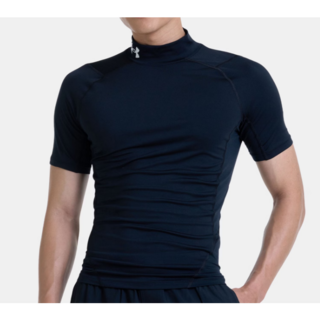 언더아머 헬스티 남성 히트기어 아머 컴프레션 모크 반팔티