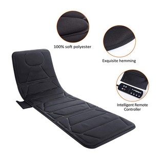 전기 지압 적외선 마사지 패드 진동 가열 전신 목 허리 발, 01 Massage pad, 01 Black, 1개