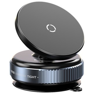 HINBA 강력부착 360도 회전 핸드폰 자석 거치대 60 x 47 mm, 1개, 검정