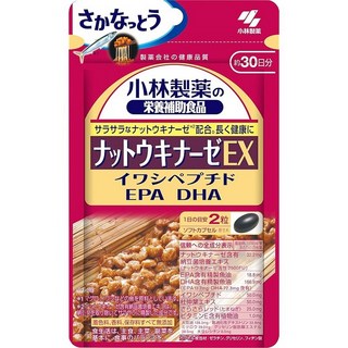 Kobayashi Pharmaceutical 고바야시 제약의 영양 보조 식품 나토키나아제 EX 60알, 60정, 1개