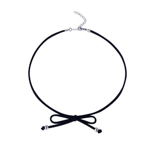 데일리 시크 블랙 스트랩 여성 초커 패션 목걸이 J1335