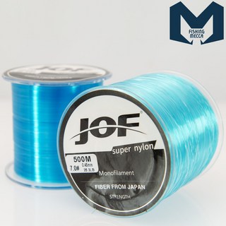JOF 피싱메카 조프 슈퍼라인 나일론 블루 500m 모노라인 바다 민물원줄 낚시줄 원투낚시 찌낚시 대용량원줄, 7호, 1개