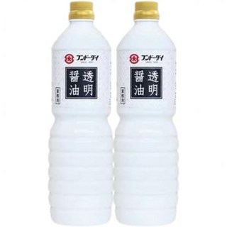 일식 간장 후드다이 투명 1000ml 2병 166333 수상 경력 다수 미디어에서 화제 큐슈 사시미 선물 선물용 조미료 본장조림 자유롭게 활용 가능, 1리터 (x 2)