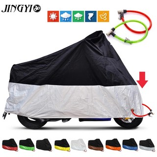 오토바이 커버 방수 코트 Uv 프로텍터 자전거 비 방진 가와사키 z750 z900 z800 z650 zx6r 닌자 300 닌자 250r, 58.3XL for 22012300mm  Green