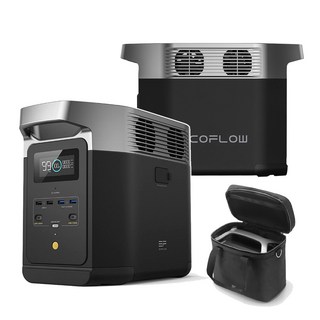 에코플로우 델타2 파워뱅크 인산철 배터리 AC 220V 차박용 캠핑용 올인원 휴대용 대용량 파워뱅크