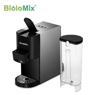 BioloMix 에스프레소 커피 머신 다중 캡슐 메이커 네스프레소 돌체 구스토 분말에 적합 19Bar 1450W 3 in 1, 02 BK-513_01 EU, 1개