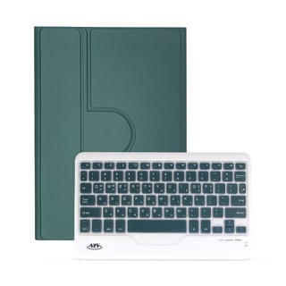 삼성 갤럭시탭S9 S9+ S9 FE 플러스 콤비 360회전 블루투스 키보드 세로거치 S펜수납 케이스, 아보카도, 1개