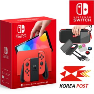닌텐도 스위치 휴대용 게임기, OLED 마리오 레드 에디션+9종 악세사리