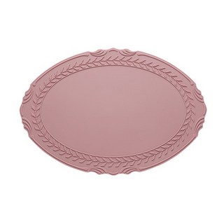 시라쿠스 로렐 리프 실리콘 테이블매트, laurel pink, 43×30, 2개