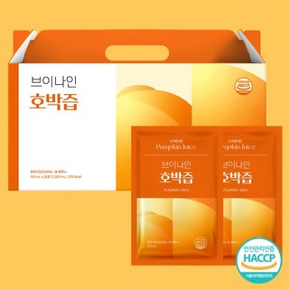 브이나인 물 없이 만든 늙은호박즙 호박즙 25포X1박스, 2.5L, 1개