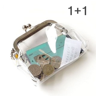 1+1 최화정 투명지갑 파우치 비닐 화장품 립스틱 보관