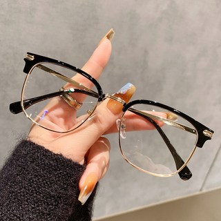 안경테 하금테 반뿔테 블루라이트차단 남여공용 가벼운 패션 소품 블루라이트차단안경