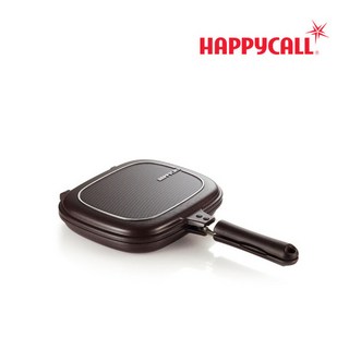 [해피콜] [본사직영]HC 빗살 생선양면팬 27.5cm, 혼합색상, 1개