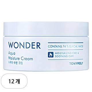 토니모리 원더 아쿠아 수분 크림, 300ml, 12개