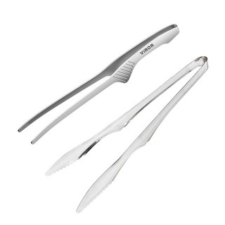 비로르 304 스텐 주방 요리 핀셋 + 악어 고기집게 세트