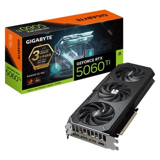 GIGABYTE 지포스 RTX 5060 Ti GAMING OC D7 16GB 제이씨현, 5060tI