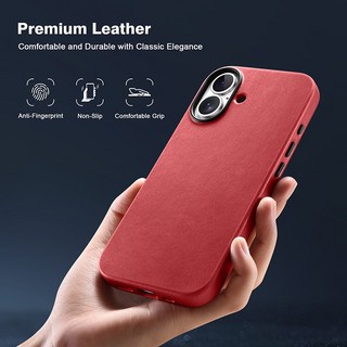 천연 소가죽 맥세이프 휴대폰 업그레이드 하드 범퍼 아이폰17 케이스