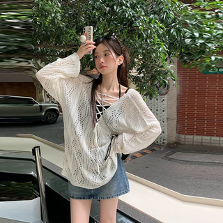 루메코23 여성 비치웨어 커버업 J148, 아이보리(Free 44~66)