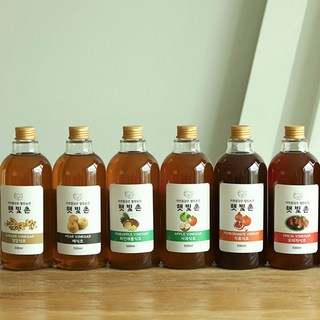 GREEN 햇빛촌 자연발효 옹기숙성 수제 생과일 식초 사과식초, 1개, 500ml