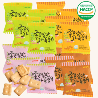 칼로리낮은 미니 보리 건빵 살안찌는 간식 정든식품 곡물과자 16개 30g 상품 이미지