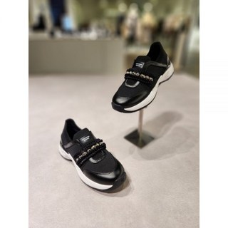 슈콤마보니 Gladys knit sneakers (black)