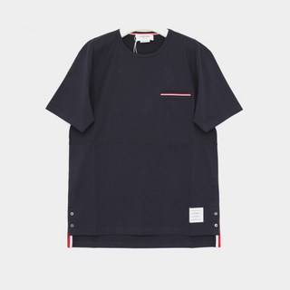 [톰브라운] 25SS 포켓 삼선 클래식 크루넥 반팔 남성 티셔츠 MJS010A 01454 415