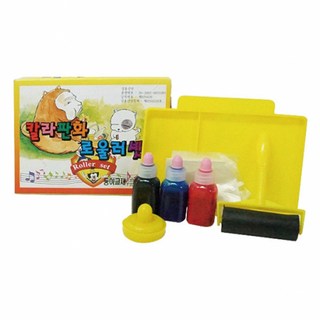 판화 로울러세트칼라판화 잉크+잉크판문지르개