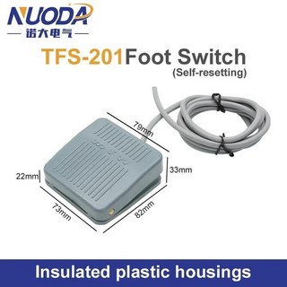 누오다 TFS-201 풋 스위치 페달 케이블 기계 제어 – 1개 발판스위치 누오다 TFS-201 풋 스위치 페달 케이블 기계 제어 – 1개 발판스위치