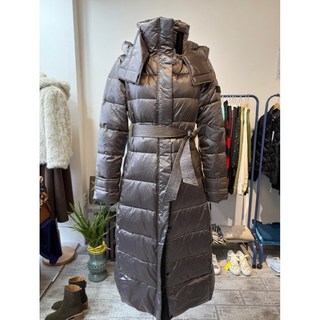 칼라거펠드 karl Lagerfeld paris 여성 브라운 롱 패딩