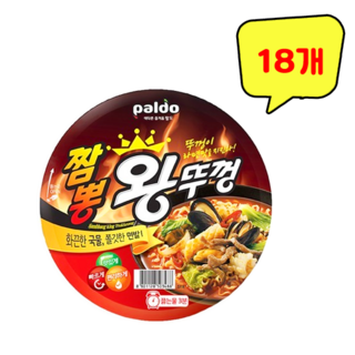 왕뚜껑 짬뽕 110g, 18개