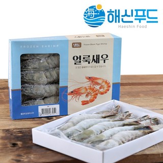 [업소용] 블랙 타이거 얼룩 새우 냉동 5kg 구이용, 5kg [500gX10팩] 8미, 1개