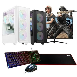 게이밍 조립 컴퓨터 데스크탑 27인치 32인치 세트 16GB SSD장착 GTX RTX 윈도우10, 블랙, 3. 32인치 세트, 1. 롤 에디션