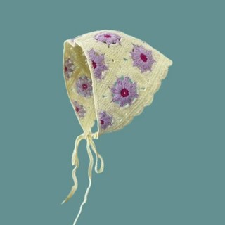 까마느 데이지 니트 헤어 스카프