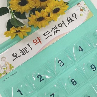 오시리약달력 월간 일반형, 민트/엄마 약 드셨어요