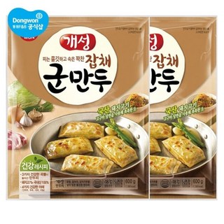 개성 군만두 잡채 600g x 6봉, 6개