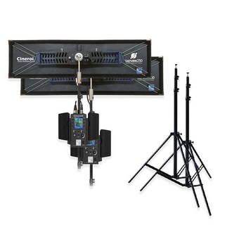 시네로이드 250W 플렉서블 RGBWW LED 라이트 Saturn250 WIDE 2등세트, 1개