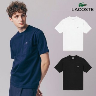 라코스테 크루넥 아웃라인 포켓 반팔티셔츠 TH580799 710988