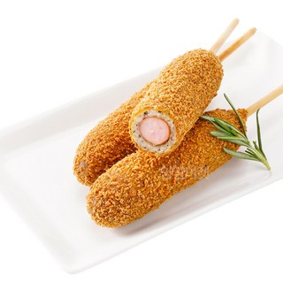 [얌얌마켓] 청정원 흑임자 크리스피 핫도그 750g (아이스박스+드라이아이스 포함), 1개