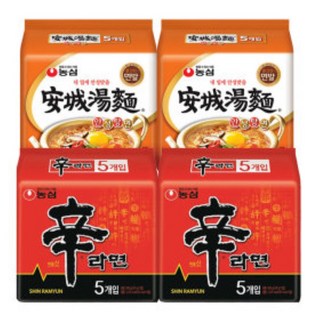 신라면 10입 + 안성탕면 10입 (총20봉), 20개